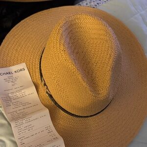 Michael Kors Beige Woven Hat